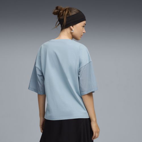 T-shirt oversize HER da donna, Abbigliamento, Blu, XXS - PUMA - Modalova