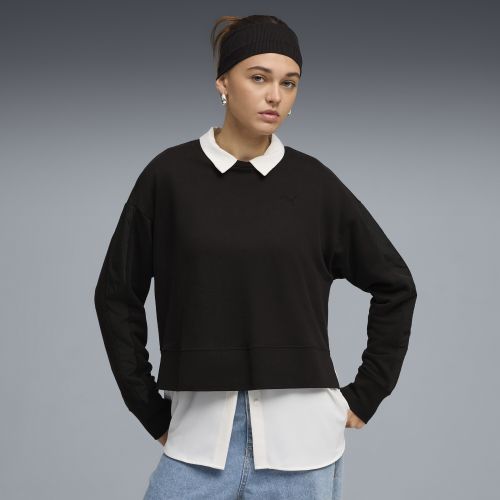 Sudadera holgada de cuello Rojoondo HER para mujer, Ropa, Negro, XXS - PUMA - Modalova