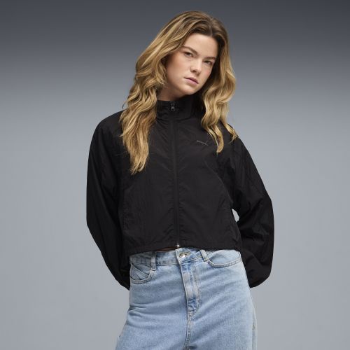 Giacca in tessuto con zip HER dal taglio morbido da donna, Abbigliamento, Nero, XXS - PUMA - Modalova