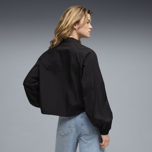 Giacca in tessuto con zip HER dal taglio morbido da donna, Abbigliamento, Nero, XXS - PUMA - Modalova