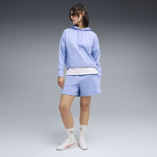 Chándal corto holgado con capucha para mujer, Ropa, Morado, S - PUMA - Modalova