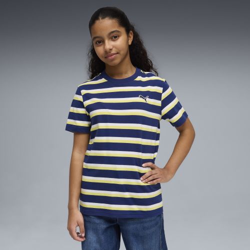 T-shirt a righe Essentials per ragazzi, Abbigliamento, Blu, 15-16Y - PUMA - Modalova