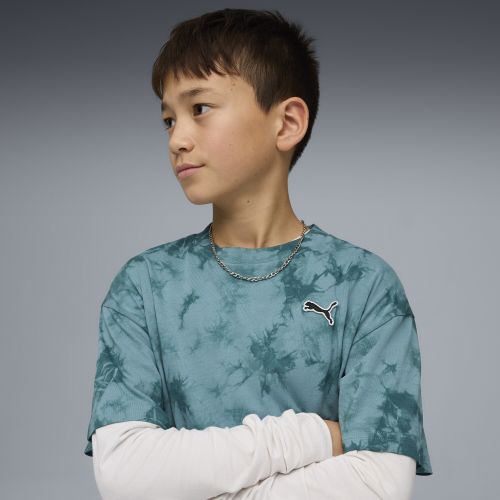 Camiseta holgada Essentials tie-dye juvenil, Ropa, Verde, 7-8Y - PUMA - Modalova