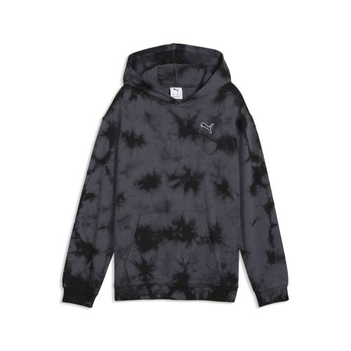 Felpa con cappuccio Essentials Tie-Dye dal taglio morbido per ragazzi, Accessori, Nero, 7-8Y - PUMA - Modalova