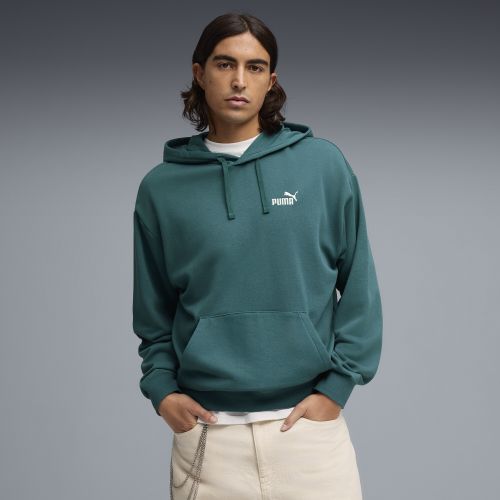 Sudadera con capucha Essentials de corte holgado con logo n.º 1 para hombre, Ropa, Verde, S - PUMA - Modalova