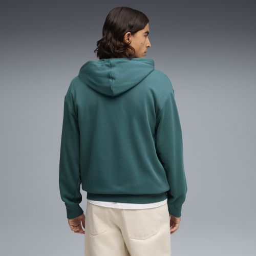 Sudadera con capucha Essentials de corte holgado con logo n.º 1 para hombre, Ropa, Verde, S - PUMA - Modalova