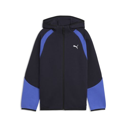 Felpa con cappuccio e zip integrale Evostripe da ragazzo, Accessori, Blu, 15-16Y - PUMA - Modalova