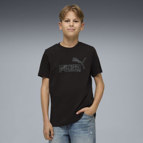 T-shirt Essentials Camo per ragazzi, Abbigliamento, Nero, 5-6Y - PUMA - Modalova