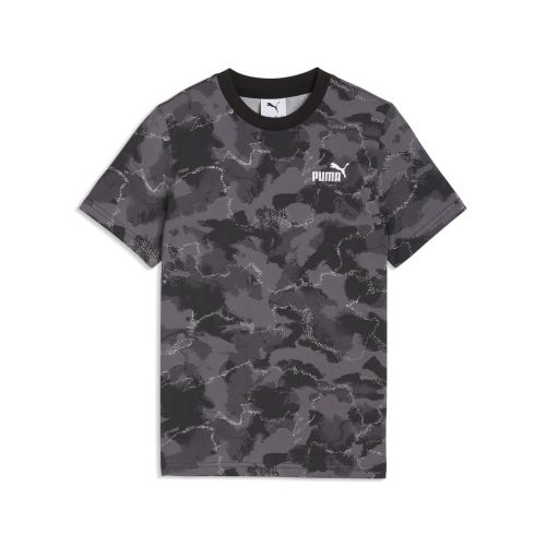 T-shirt con stampa camo Essentials per ragazzi, Accessori, Nero, 5-6Y - PUMA - Modalova