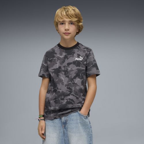 T-shirt con stampa camo Essentials per ragazzi, Accessori, Nero, 5-6Y - PUMA - Modalova