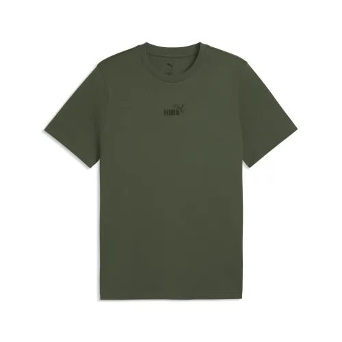 Essentials Small No.1 Logo T-Shirt Men in Green | Size Medium - PUMA - Modalova