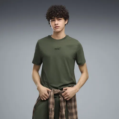 Essentials Small No.1 Logo T-Shirt Men in Green () | Size Medium - PUMA - Modalova