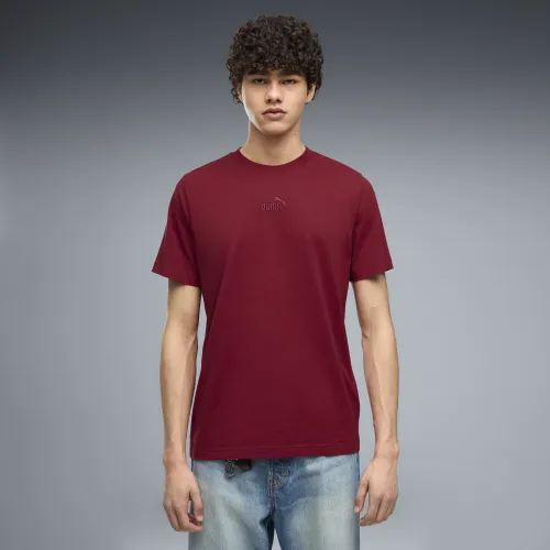 Essentials Small No.1 Logo T-Shirt Men in Red | Size Medium - PUMA - Modalova
