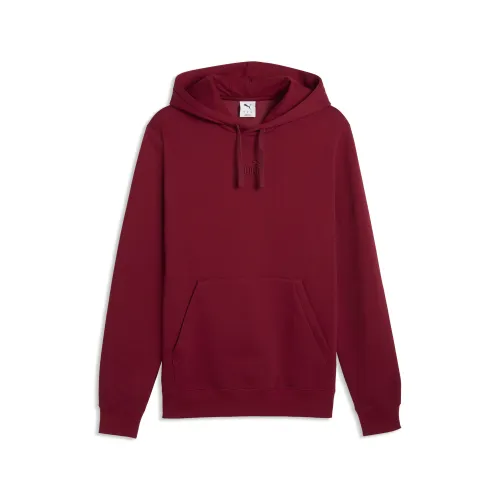 Essentials No.1 Logo Fleece Hoodie Men in Red | Size Medium - PUMA - Modalova