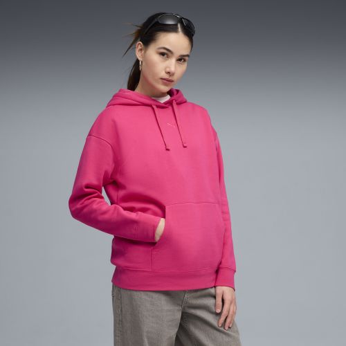 Sudadera de felpa con capucha Essentials de corte holgado para mujer, Ropa, Rosa, S - PUMA - Modalova