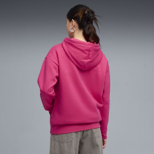 Sudadera de felpa con capucha Essentials de corte holgado para mujer, Ropa, Rosa, S - PUMA - Modalova