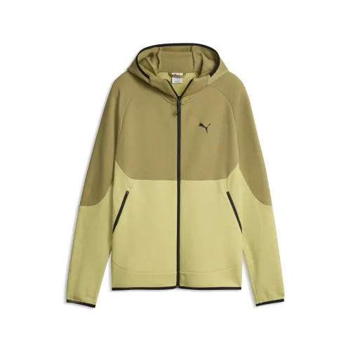 TECH Elevated Slim Full-Zip Hoodie Men in Green () | Size Large - PUMA - Modalova