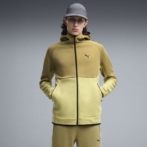 TECH Elevated Slim Full-Zip Hoodie Men in Green | Size Large - PUMA - Modalova