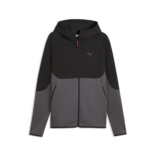 TECH Elevated Slim Full-Zip Hoodie Men in Gray () | Size Large - PUMA - Modalova