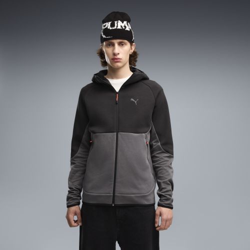 TECH Elevated Slim Full-Zip Hoodie Men in Gray | Size Large - PUMA - Modalova
