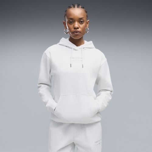 Class Full-Zip Fleece Hoodie Women in White | Size Large - PUMA - Modalova