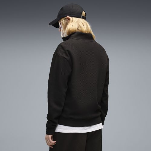 Sudadera Essentials Elevated Standard de cuello con cremallera para mujer, Ropa, Negro, S - PUMA - Modalova