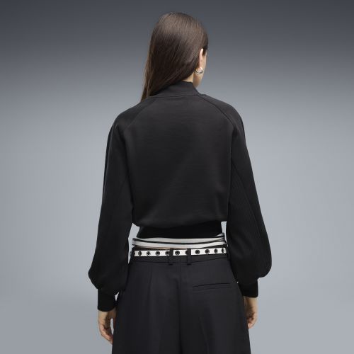 Sudadera HER holgada con cuello perkins para mujer, Ropa, Negro, S - PUMA - Modalova