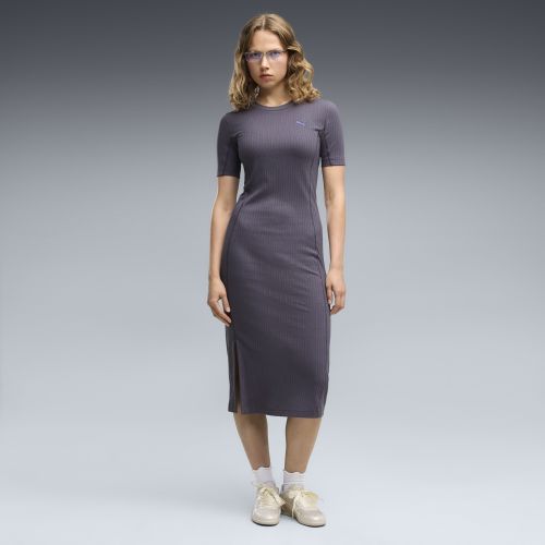 Vestito slim a coste HER da donna, Abbigliamento, Grigio, XS - PUMA - Modalova