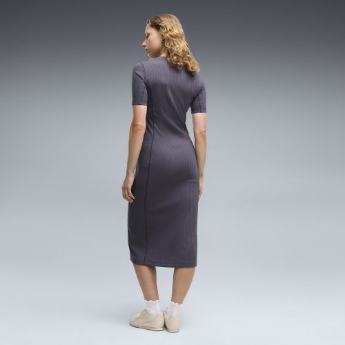Vestito slim a coste HER da donna, Abbigliamento, Grigio, XS - PUMA - Modalova
