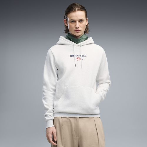 Class Graphic Fleece Hoodie Men in White () | Size Large - PUMA - Modalova