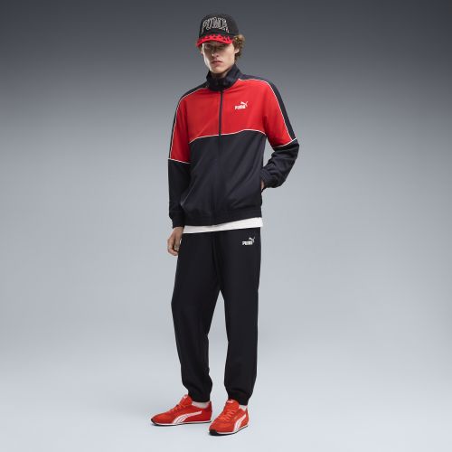 Woven Colourblocked Tracksuit Men in Blue | Size Large - PUMA - Modalova