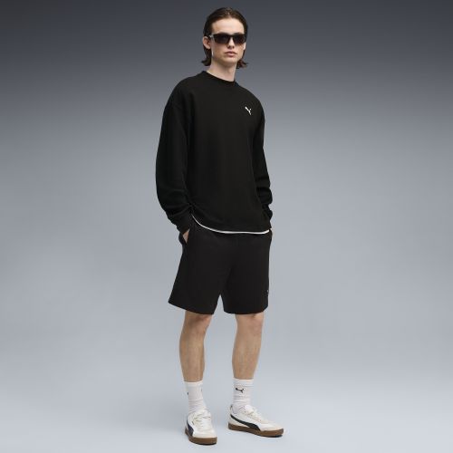 Essentials Elevated Relaxed Material Crew Sweatshirt Herren, Kleidung, , S - PUMA - Modalova