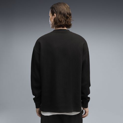 Essentials Elevated Relaxed Material Crew Sweatshirt Herren, Kleidung, , S - PUMA - Modalova