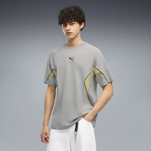 Sport Relaxed Colourblocked T-Shirt Men in Gray () | Size Large - PUMA - Modalova