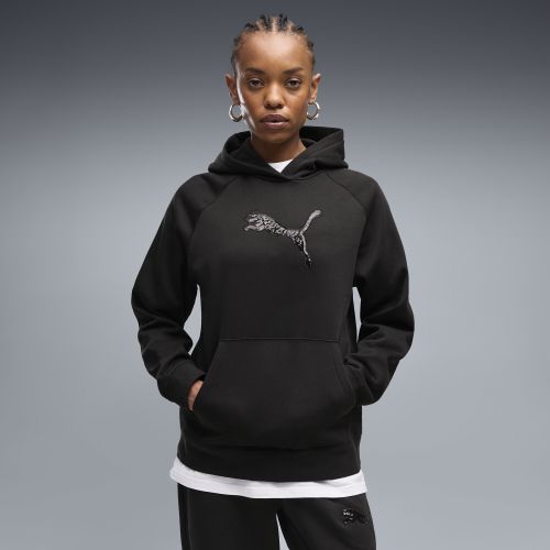 Sudadera con capucha Essentials Sequins para mujer, Ropa, Negro, S - PUMA - Modalova