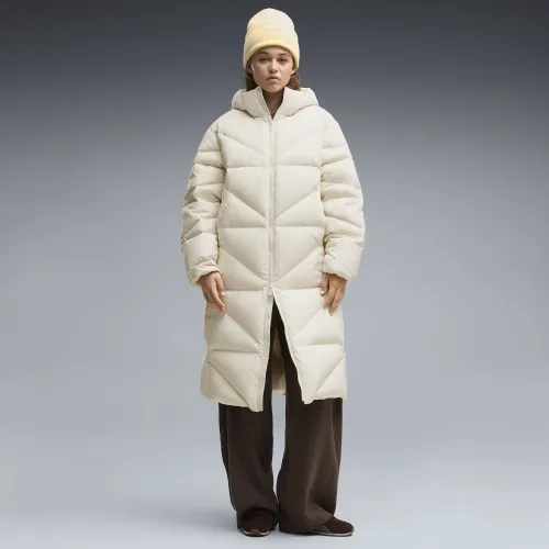 Hooded Down Puffer Coat Women in White () | Size Large - PUMA - Modalova