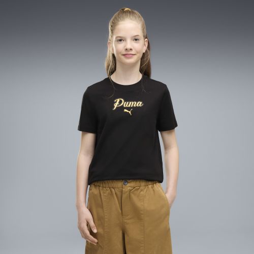 T-shirt Essentials Script Glitter per ragazzi, Accessori, Nero, 15-16Y - PUMA - Modalova
