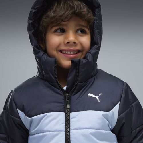 Giacca con cappuccio Essentials per bambini, Abbigliamento, Blu, 4-5Y - PUMA - Modalova