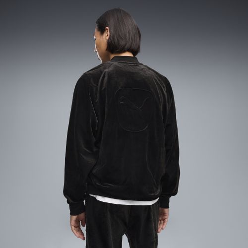 Essentials Elevated Relaxed Velour Trainingsjacke Herren, Kleidung, , S - PUMA - Modalova