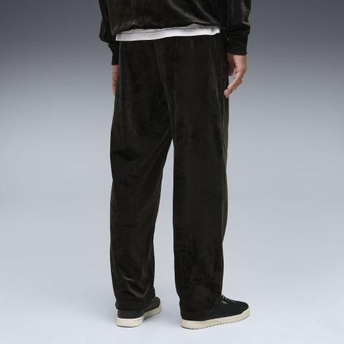 Pantalones de chándal de corte holgado Essentials Elevated de terciopelo para hombre, Accesoiros, Negro, S - PUMA - Modalova