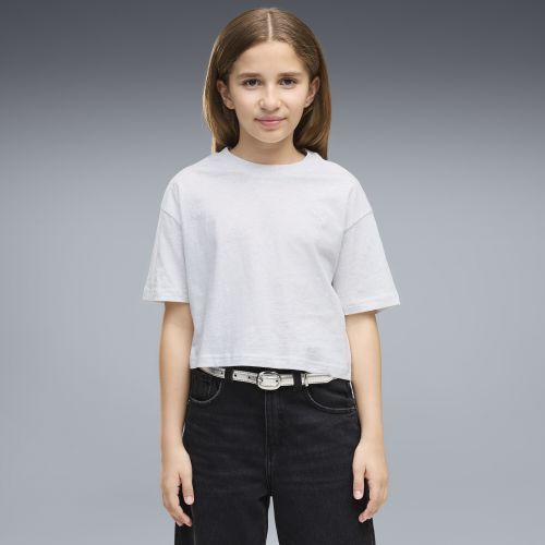 Camiseta estampada Class Relaxed Cropped juvenil, Accesoiros, Blanco, 15-16Y - PUMA - Modalova