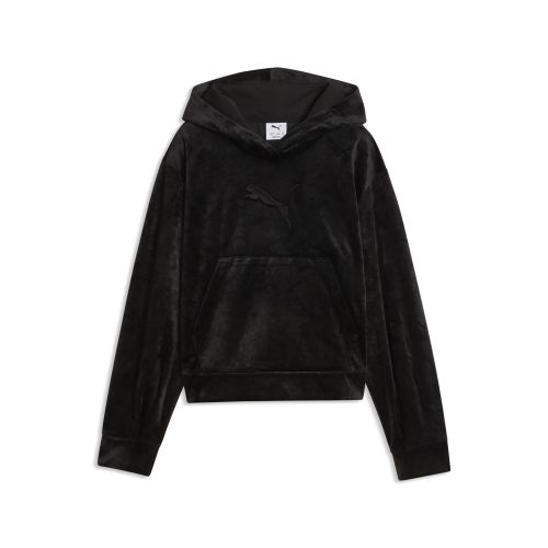 Essentials Elevated Velour Relaxed Short Length Hoodie Teenager, Accessoires, , 15-16Y - PUMA - Modalova
