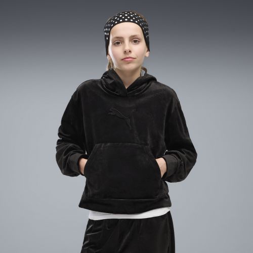 Sudadera Essentials Elevated de terciopelo juvenil, Accesoiros, Negro, 15-16Y - PUMA - Modalova
