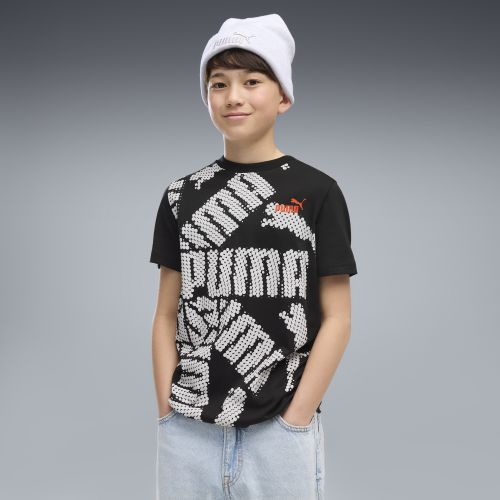 T-shirt con logo Essentials+ Lab per ragazzi, Accessori, Nero, 15-16Y - PUMA - Modalova