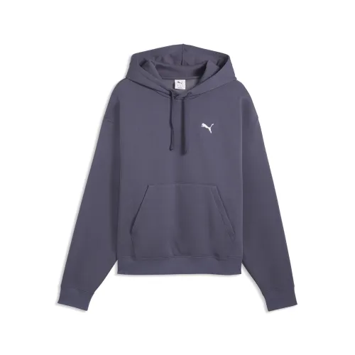 Essentials Cat Logo Oversized Hoodie Men in Gray () | Size Medium - PUMA - Modalova