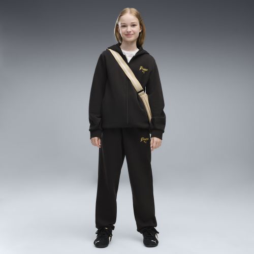 Chándal con cremallera Essentials Script Glitter juvenil, Accesoiros, Negro, 15-16Y - PUMA - Modalova