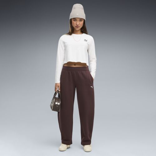 Pantalones holgados Essentials de pernera ancha para mujer, Ropa, Marrón, S - PUMA - Modalova