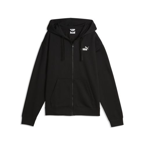 Sudadera con capucha y cierre completo Essentials con logo n.º 1 para mujer, Ropa, Negro, S - PUMA - Modalova