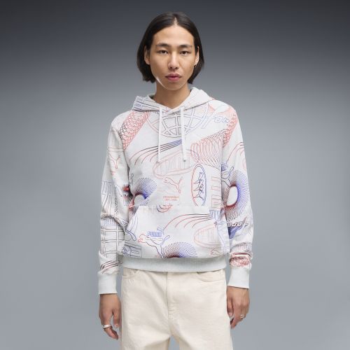 Sudadera con capucha estampada Essentials para hombre, Ropa, Blanco, S - PUMA - Modalova