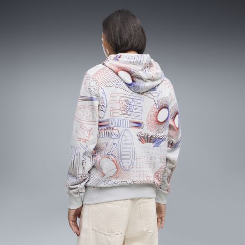 Sudadera con capucha estampada Essentials para hombre, Ropa, Blanco, S - PUMA - Modalova